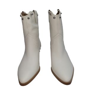 Mark Fisher studded cream boots sz 7.5